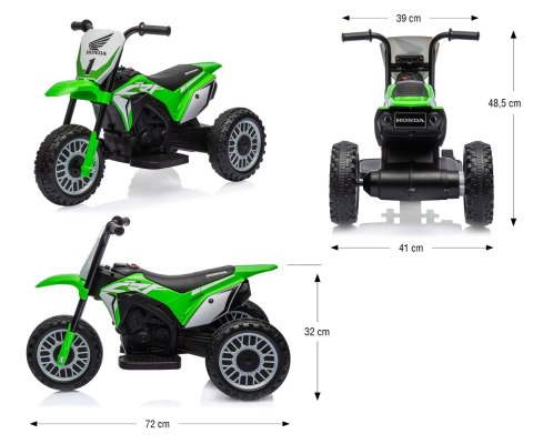MILLY MALLY 5361 Pojazd na akumulator Motocykl HONDA CRF 450R Green MILLY MALLY 5361 Pojazd na akumulator Motocykl HONDA CRF 450R Green