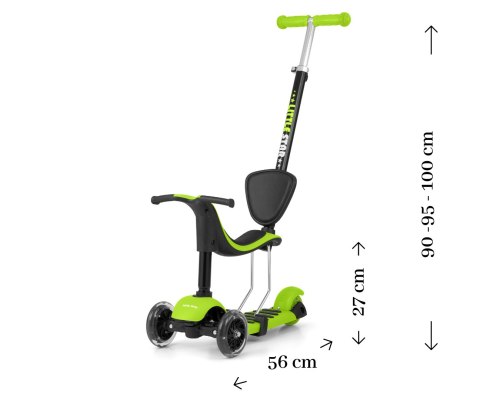 MILLY MALLY Hulajnoga SCOOTER Little Stars Green MILLY MALLY Hulajnoga SCOOTER Little Stars Green