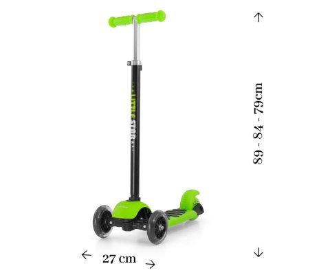 MILLY MALLY Hulajnoga SCOOTER Little Stars Green MILLY MALLY Hulajnoga SCOOTER Little Stars Green