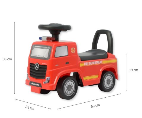 MILLY MALLY Pojazd Mercedes-Benz Actros Fire Truck Red MILLY MALLY Pojazd Mercedes-Benz Actros Fire Truck Red