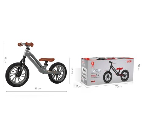 MILLY MALLY Qplay Rowerek biegowy Racer grey MILLY MALLY Qplay Rowerek biegowy Racer grey