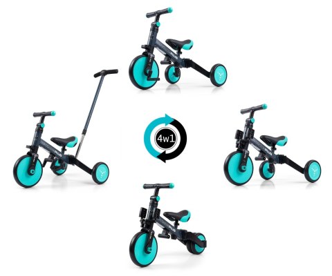 MILLY MALLY Rowerek 4w1 OPTIMUS Plus mint