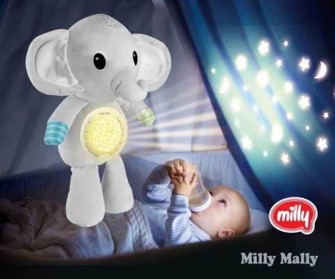 MILLY MALLY Zabawka pluszowa z projektorem Milly Elephant MILLY MALLY Zabawka pluszowa z projektorem Milly Elephant