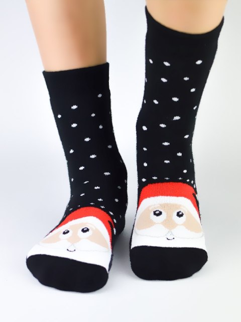 NOVITI SF012-U-03 Skarpety frotte XMAS Mikołaj 31/34 NOVITI SF012-U-03 Skarpety frotte XMAS Mikołaj 31/34