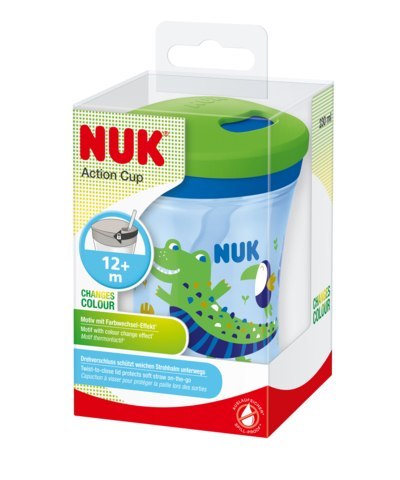 NUK 255574 Kubek niekapek EVOLUTION ACTION CUP 230 ml 12+ KAMELEON NUK 255574 Kubek niekapek EVOLUTION ACTION CUP 230 ml 12+ KAMELEON