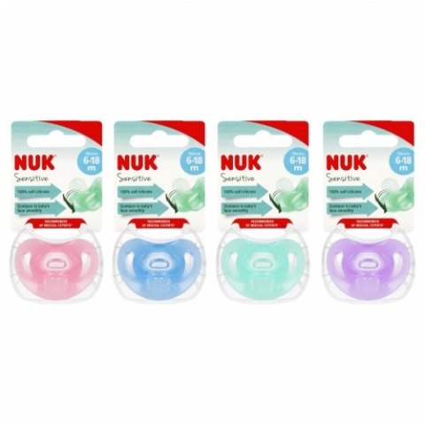 NUK 736121 Smoczek uspokajający SENSITIVE 6-18m 1 szt NUK 736121 Smoczek uspokajający SENSITIVE 6-18m 1 szt