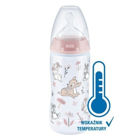 NUK 741486 Buelka 300 ml DISNEY BAMBI ze wskaźnikiem temperatury,smoczek 6-18m NUK 741486 Buelka 300 ml DISNEY BAMBI ze wskaźnikiem temperatury,smoczek 6-18m