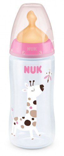 NUK 741927 Butelka FC+ PP 300 ml z wskaźnikiem temperatury smoczek lateksowy 0-6 m-cy M NUK 741927 Butelka FC+ PP 300 ml z wskaźnikiem temperatury smoczek lateksowy 0-6 m-cy M
