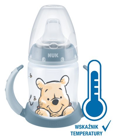 NUK 743945 FC Butelka 150ml z uchwytami i wskaźnikiem temperatury DISNEY KUBUŚ ustnik silikonowy niekapek NUK 743945 FC Butelka 150ml z uchwytami i wskaźnikiem temperatury DISNEY KUBUŚ ustnik silikonowy niekapek