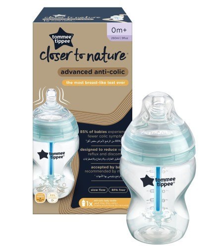 TOMMEE TIPPEE TTP42256986 Butelka plastikowa antykolkowa 260 ml TOMMEE TIPPEE TTP42256986 Butelka plastikowa antykolkowa 260 ml