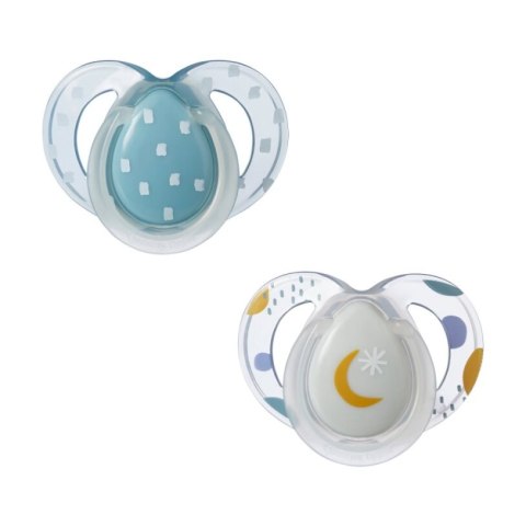 TOMMEE TIPPEE TTP43336297 Smoczki uspokajające NIGHT TIME 6-18m mix 2pak TOMMEE TIPPEE TTP43336297 Smoczki uspokajające NIGHT TIME 6-18m mix 2pak