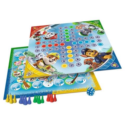 TREFL 01896 Gra 2w1 Chińczyk/Psi wyścig Paw Patrol