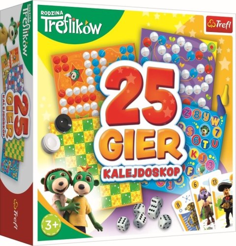 TREFL 02119 Kalejdoskop 25 gier Rodzina Treflików*