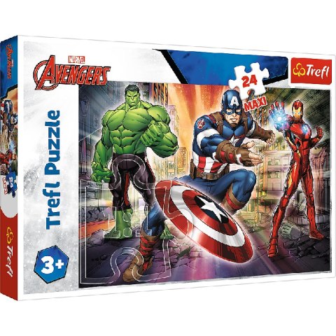 TREFL 14321 Puzzle 24 MAXI W świecie Avengersów TREFL 14321 Puzzle 24 MAXI W świecie Avengersów
