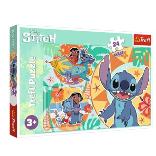 TREFL 14365 Puzzle 24 MAXI Wesoły dzień Lilo&Stitch