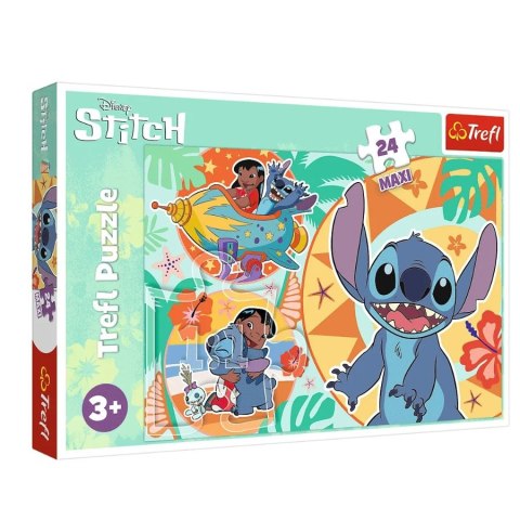 TREFL 14365 Puzzle 24 MAXI Wesoły dzień Lilo&Stitch TREFL 14365 Puzzle 24 MAXI Wesoły dzień Lilo&Stitch
