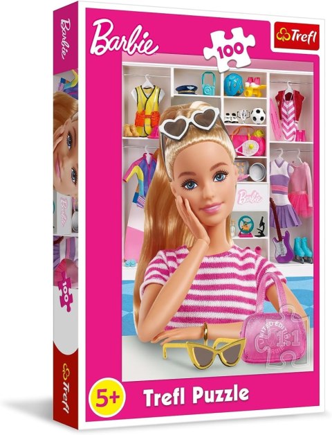 TREFL 16458 Puzzle 100 Poznaj Barbie TREFL 16458 Puzzle 100 Poznaj Barbie