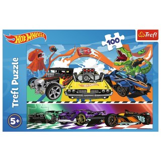 TREFL 16466 Puzzle 100 Pędzące samochody / Hot Wheels