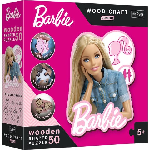 TREFL 20201 Puzzle drewniane 50 Piękna Barbie TREFL 20201 Puzzle drewniane 50 Piękna Barbie