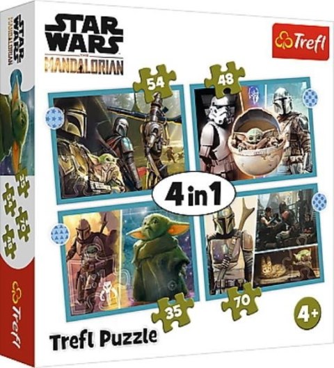 TREFL 34397 Puzzle 4w1 Mandalorian TREFL 34397 Puzzle 4w1 Mandalorian