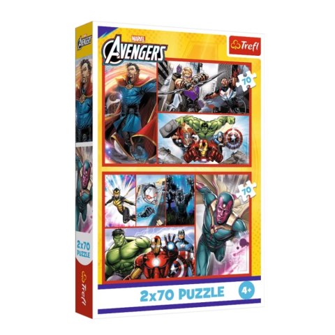 TREFL 34439 Puzzle 2x70 Zostań bohaterem / Disney Marvel The Avengers TREFL 34439 Puzzle 2x70 Zostań bohaterem / Disney Marvel The Avengers