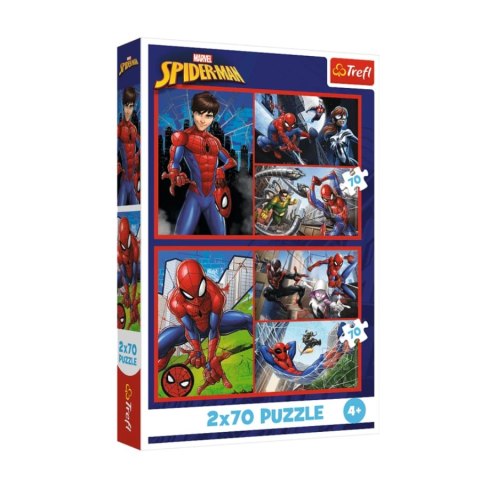 TREFL 34443 Puzzle 2x70 Pajęcze historie / Disney Marvel Spiderman TREFL 34443 Puzzle 2x70 Pajęcze historie / Disney Marvel Spiderman