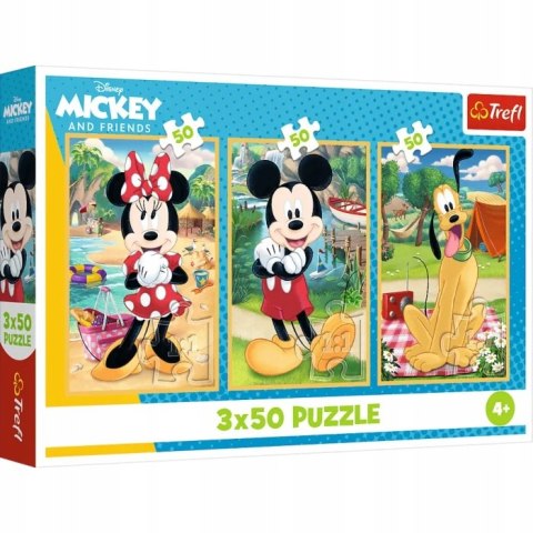 TREFL 34881 Puzzle 3x50 Myszki na wakacjach TREFL 34881 Puzzle 3x50 Myszki na wakacjach