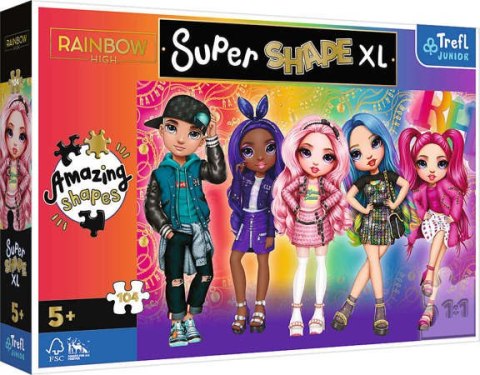 TREFL 50015 Puzzle 104 XL Stylowe Rainbow High TREFL 50015 Puzzle 104 XL Stylowe Rainbow High