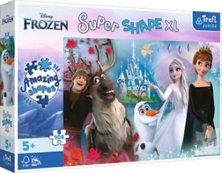 TREFL 50017 Puzzle 104 XL W świecie Anny i Elsy jest wesoło