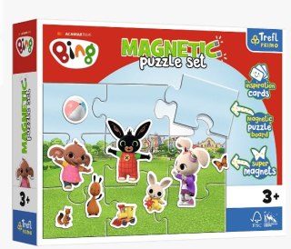 TREFL 93165 Puzzle magnetyczne - Zabawny świat Binga