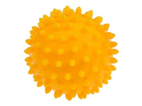 TULLO 441 Piłka sensoryczna do masażu i rehabilitacji 9cm żółta TULLO 441 Piłka sensoryczna do masażu i rehabilitacji 9cm żółta
