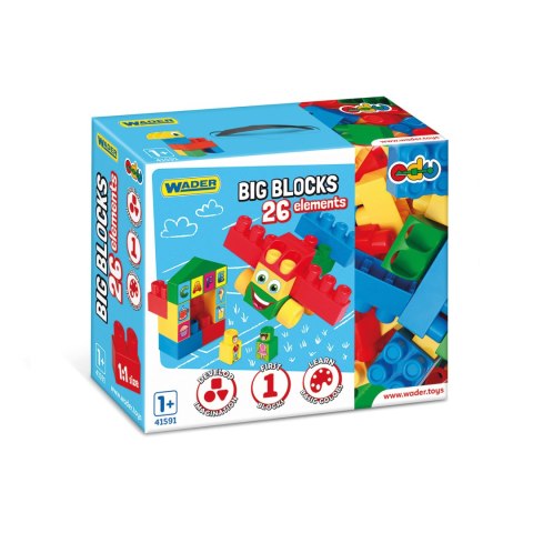 WADER 41591 Big Blocks klocki 26 el. WADER 41591 Big Blocks klocki 26 el.