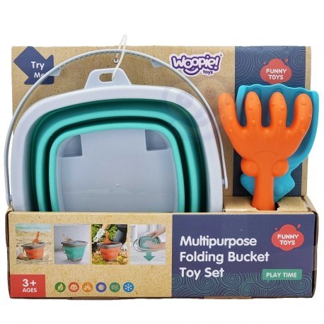 WOOPIE 43759 Wiaderko składane kwadratowe niebieskie WOOPIE 43759 Wiaderko składane kwadratowe niebieskie