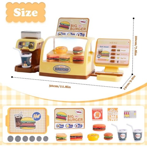 WOOPIE 49041 Sklep restauracja Fast Food ''BIG BURGER'' WOOPIE 49041 Sklep restauracja Fast Food ''BIG BURGER''