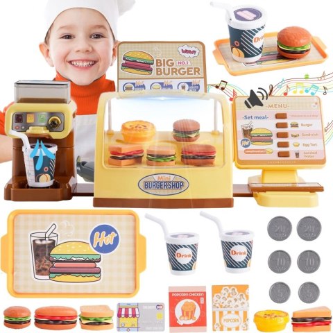 WOOPIE 49041 Sklep restauracja Fast Food ''BIG BURGER'' WOOPIE 49041 Sklep restauracja Fast Food ''BIG BURGER''