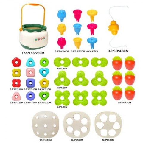 WOOPIE 49591 Koszyk kwiatów Sorter układanka edukacyjna WOOPIE 49591 Koszyk kwiatów Sorter układanka edukacyjna