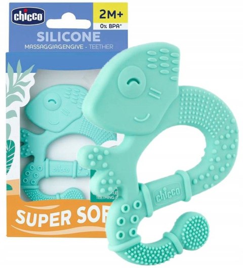 CHICCO 00028110200000 Gryzak miękki Jaszczurka 2m+ boy CHICCO 00028110200000 Gryzak miękki Jaszczurka 2m+ boy