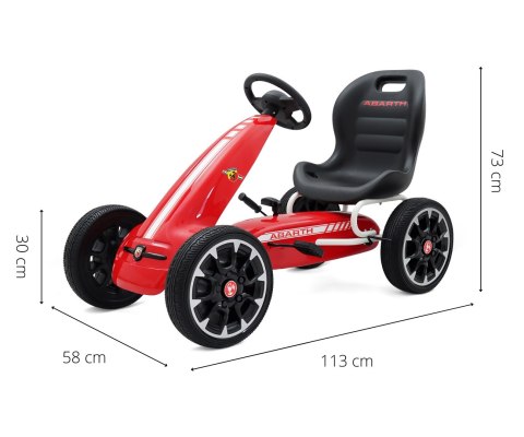 MILLY MALLY 3173 Gokart na pedały Abarth Red MILLY MALLY 3173 Gokart na pedały Abarth Red