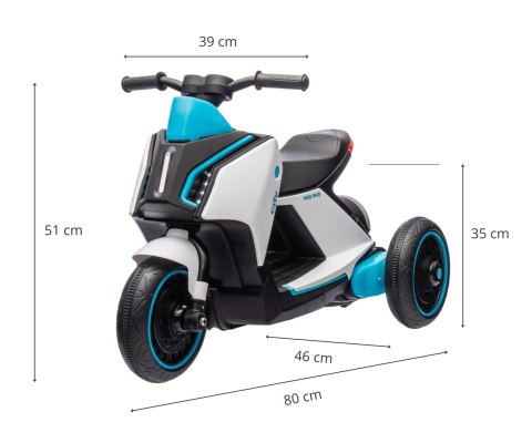 MILLY MALLY 5743 Pojazd na akumulator Skuter City White MILLY MALLY 5743 Pojazd na akumulator Skuter City White