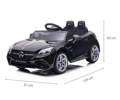 MILLY MALLY 5910 Pojazd na akumulator Mercedes- Benz SLC Black MILLY MALLY 5910 Pojazd na akumulator Mercedes- Benz SLC Black
