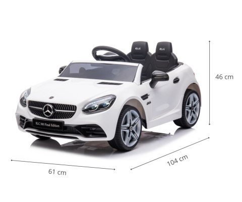 MILLY MALLY 5913 Pojazd na akumulator Mercedes-Benz SLC White MILLY MALLY 5913 Pojazd na akumulator Mercedes-Benz SLC White