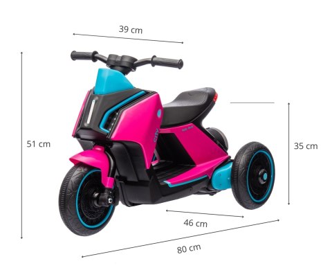 MILLY MALLY 5745 Pojazd na akumulator Sukuter City Pink MILLY MALLY 5745 Pojazd na akumulator Sukuter City Pink