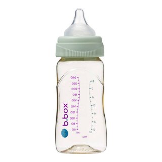 B.BOX BB00755 Butelka ze smoczkiem do karmienia niemowląt wykonana z PPSU 240 ml szałwia