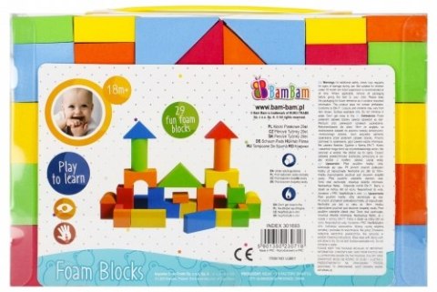 BAM BAM 301693 Klocki piankowe 29el. BAM BAM 301693 Klocki piankowe 29el.