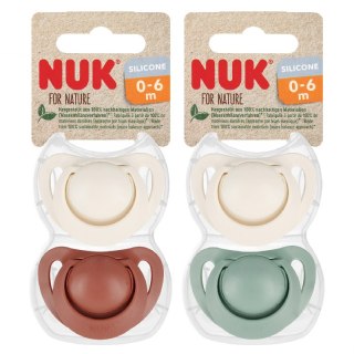 NUK 175009 Smoczek uspokajający 0-6m NATURE 2 szt.