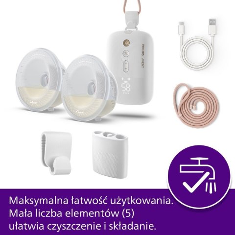 AVENT SCF532/11 Elektryczny podwójny laktator samonośny
