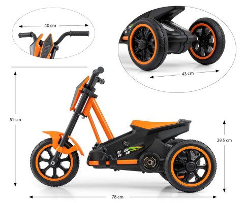 MILLY MALLY 5721 Gokart na pedały Rider Orange MILLY MALLY 5721 Gokart na pedały Rider Orange