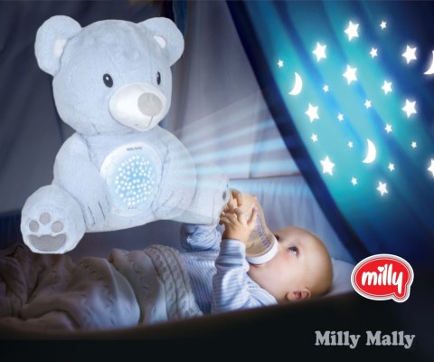 MILLY MALLY Zabawka pluszowa z projektorem Milly Bear Blue MILLY MALLY Zabawka pluszowa z projektorem Milly Bear Blue