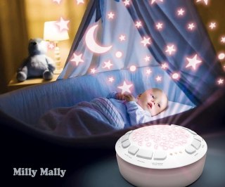 MILLY MALLY Zabawka pluszowa z projektorem Milly Bear Pink