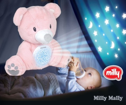 MILLY MALLY Zabawka pluszowa z projektorem Milly Bear Pink MILLY MALLY Zabawka pluszowa z projektorem Milly Bear Pink